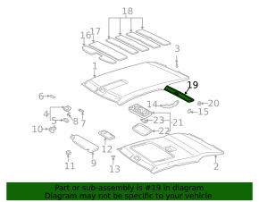 Lexus RX300 98-03 headliner, beige, scratches, needs cleaning