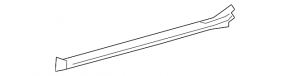 Lexus ES250 ES300h ES350 19-26 black front right inner door sill plate