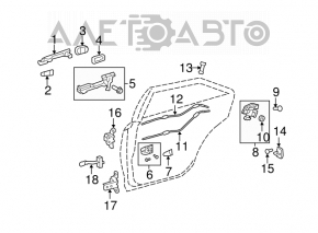 Toyota Camry v40 front right door stop