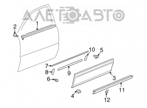 Lower large front left door trim for Lexus RX300 98-03