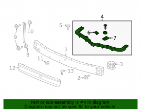 Seagull grille bracket for GMC Terrain 18-23
