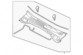 Windscreen wiper grille plastic Hyundai Santa FE 19-20