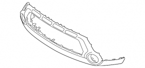 Bumper front bare lower Kia Soul 14-16 pre-rest solid