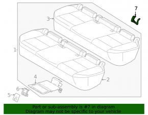 Isofix pad for rear row Nissan Murano 25-26
