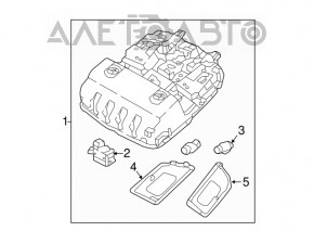 Front light for Hyundai Tucson 16-21 without panoramic view, gray, scratches