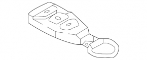 Key Hyundai Elantra AD 17-20 keychain + key, 4 buttons
