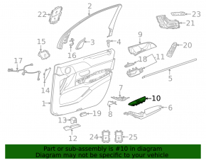 Front right window lift control trim Mercedes W167 GLE 350 450 20-25 brown, scratches