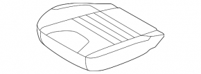 Driver's seat for Ford Escape MK3 13-14 without airbag, beige cloth