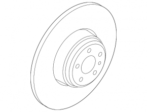 Rear left brake disc Land Rover Range Rover Evoque 15-18 317/10mm