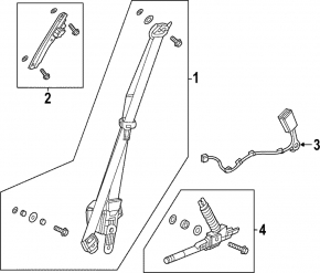 Honda Civic XI FE/FL 22-24 5d Passenger Seat Belt Latch