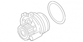 Water pump VW Jetta 11-15 USA 2.0