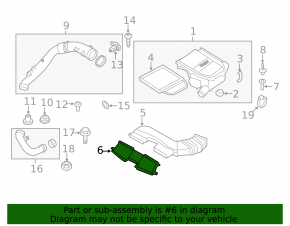 Air duct for the air filter housing BMW X1 E84 13-15 xDrive35i