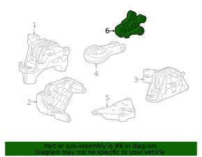 Chevrolet Volt 11-15 Rear Engine Mount Bracket