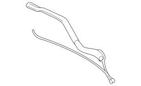 Left wiper arm Volvo V90 17-22 usa with nozzles
