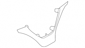 Steering wheel trim BMW X5 E70 07-13 M Sport, black, scratches