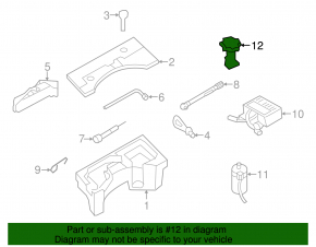 Spare Wheel Mount VW CC 08-17
