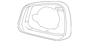 Right mirror housing for Buick Encore 17-22