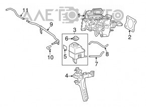 Toyota Camry v50 12-14 hybrid usa brake master cylinder complete with ABS