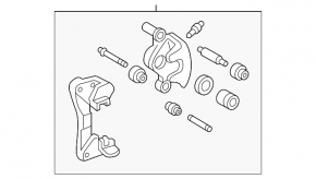 Rear left caliper Lexus ES300 ES330 rusty
