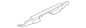 Lower trim for rear bumper BMW X3 G01 18-21 under towbar