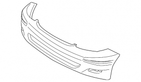 Bare front bumper for Toyota Sienna 2010