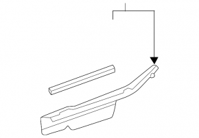 Seal wing hood-wing left Toyota Rav4 19-