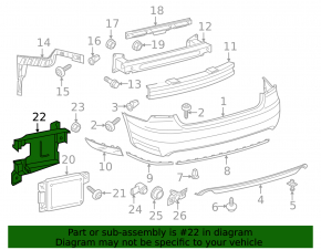 Blind Spot Sensor Bracket Left VW Passat b8 16-19 USA