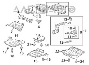 Acura TLX 15- Trunk Tray