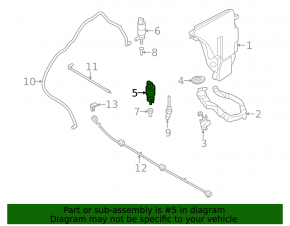 BMW X5 E70 07-13 Rear Window Washer Motor