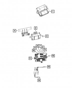 Body Control Module Jeep Cherokee KL 14-