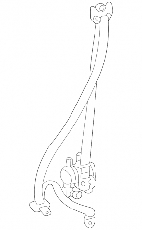 Driver's seat belt Lexus RX300 RX330 RX350 RX400h 04-09 ser