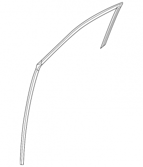 Front left window seal for Infiniti JX35 QX60 13-13