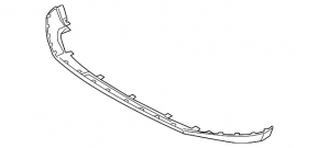Front bumper lip trim Audi Q5 80A 18-20 gray, S-Line, under molding