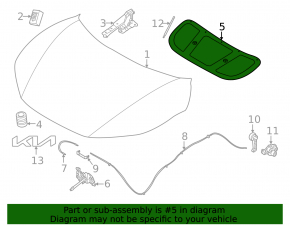 Kia EV6 hood insulation 22-24