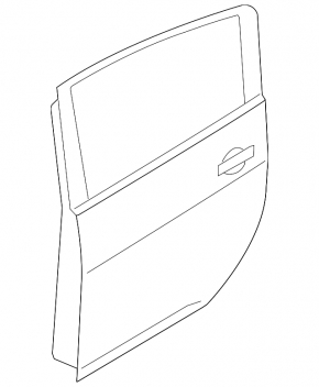 Door assembly rear left Nissan Leaf 18-