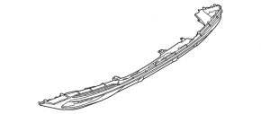 Audi A5 F5 20-25 rear bumper lip, glossy finish, S-Line