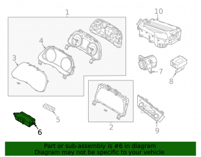 P Parking button Hyundai Sonata 20-