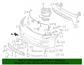 Porsche Panamera 14-16 Front Bumper Tow Hook Cap