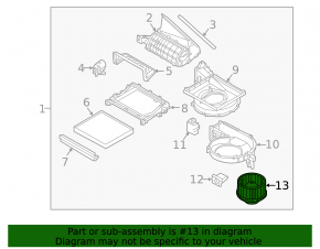 Heater Fan Motor Kia Optima 16-