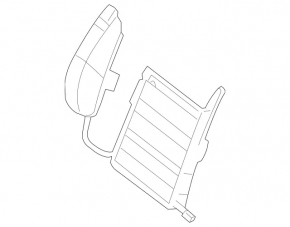Lumbar and lateral support for the driver's seat Mercedes W213 E 17-23 with a control unit