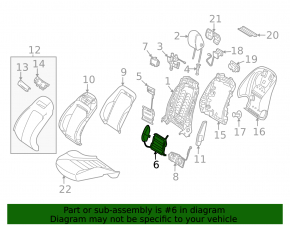 Lumbar and lateral support for the driver's seat Mercedes W213 E 17-23 with a control unit