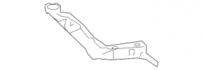 Rear bumper mount right Mazda3 03-08 HB