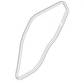 Rear right door seal for Mazda CX-3 16-21