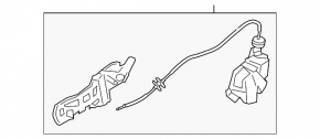 Door lock rear right Ford Transit Connect MK2 13-