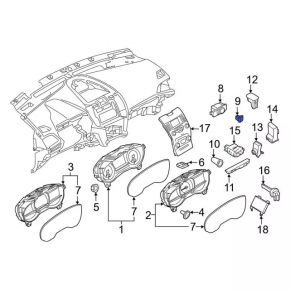 Rear Left Seat Recline Button Ford Edge 15-
