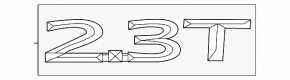 Lincoln Corsair 20-22 2.3T Tailgate Emblem