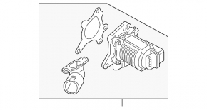 EGR valve VW Golf 15-21 1.8T