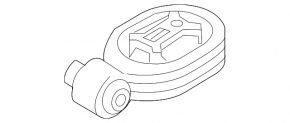 Rear left engine mount Nissan Juke 11-19 1.6, FWD, manual transmission