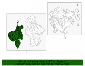 Water pump BMW 3 F30 16-18 330e