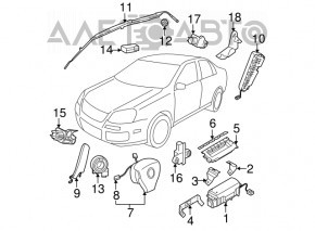 Steering cable VW Tiguan 18- OEM